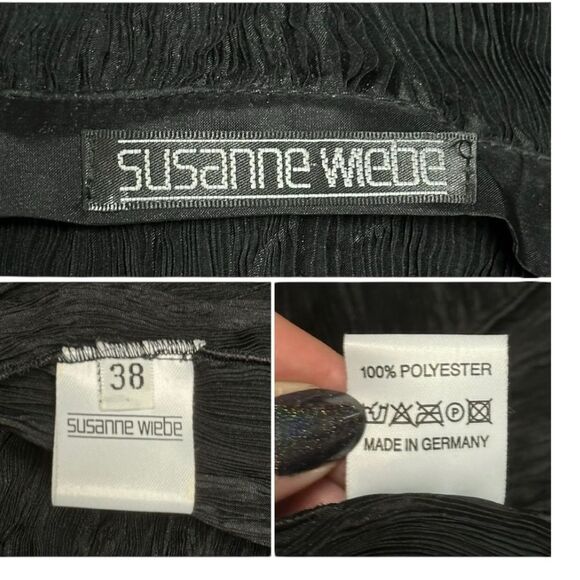 SUSANNE WIEBE Plisse Open Front Micro Pleated Cardigan Jacket S M L Fits Many - Picture 15 of 15